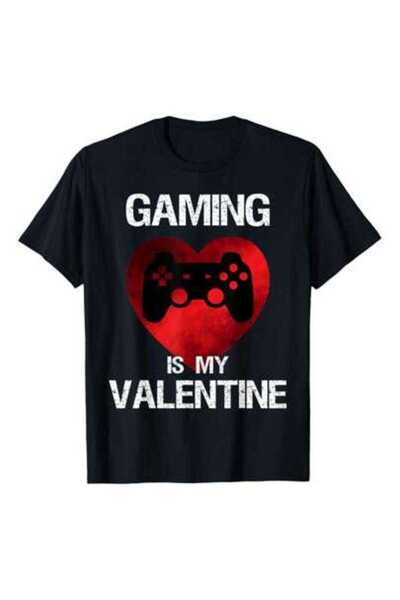 9TAY Gamer Valentines Day Video Games Teens Gift T-Shirt, 220g Pure Cotton, C...