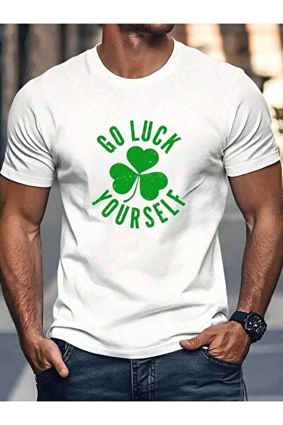 KYMC07 1 قطعة تي شيرت أيرلندي Go Lu Yourself - بطبعة شامروك، لعيد القديس باتر...
