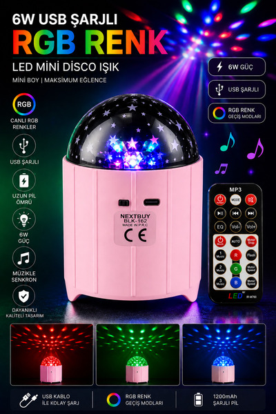 nextbuy Mini Yıldızlı Gökyüzü Projeksiyon Gece ve Masa Lambası Bluetooth Hopa...