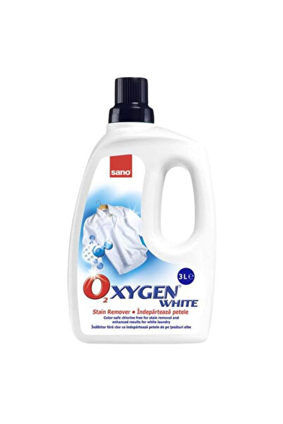 Sano Препарат за премахване на петна - Кислороден гел за бяло бельо, 3000 мл