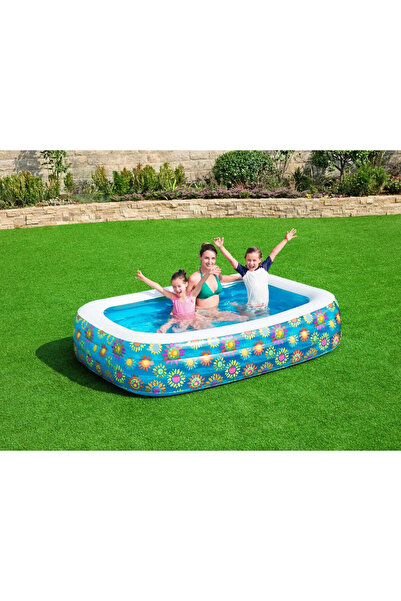 BESTWAY Piscină gonflabila pentru copii FLORAL - 229x152x56 cm