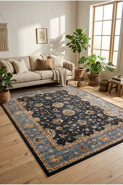 eco concept Mitos Serisi Dijital Baskı Halı Etnik Retro Desen Salon Halısı Yı...