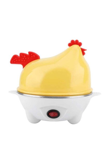 Generic 7 Egg Capacity Electric Egg Cooker & Boiler, Chicken Design Multi-Functional Egg Steamer for Boiled Eggs