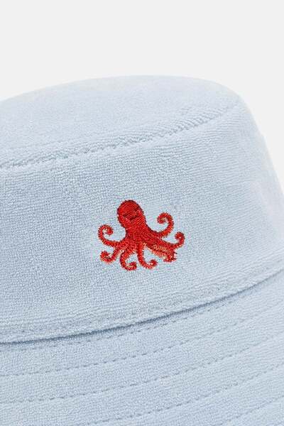 Reflect Studio Ahtapot Terry Bucket Hat - Açık Mavi