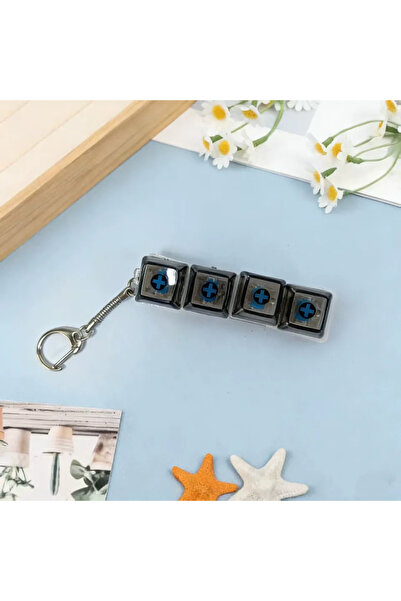 Choice3 black Lighting LED Keyboard Keychain Fidget Toys Clicker Sensory Toy ...