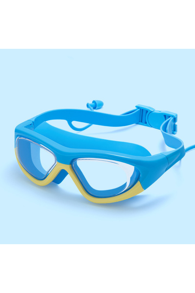 choice2 blue yellow Waterproof Children's Swimming Goggles High-definition An...