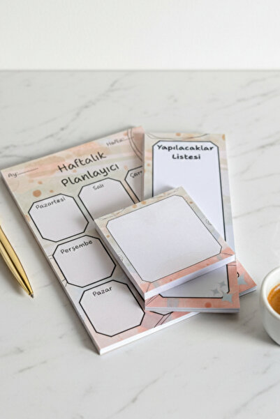 Mindpad 3'lü Masaüstü Planlayıcı Set - Haftalık Planlayıcı, Yapılacaklar List...