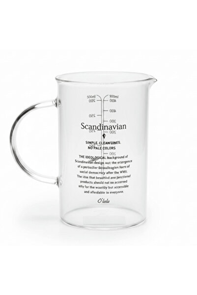 AKDC Olala Scandinavian Glass Measuring Cup 500 ml