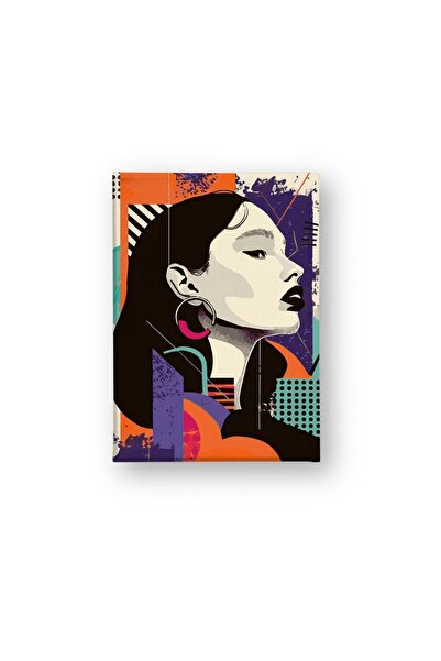 OEM Tablou decorativ pe pânză, model femeie, 70x100 cm, pânză/lemn, multicolor