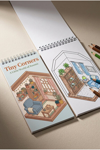 Pink Swan Craft Tiny Corners: a Little World of Rooms Coloring Book - Bag/Poc...