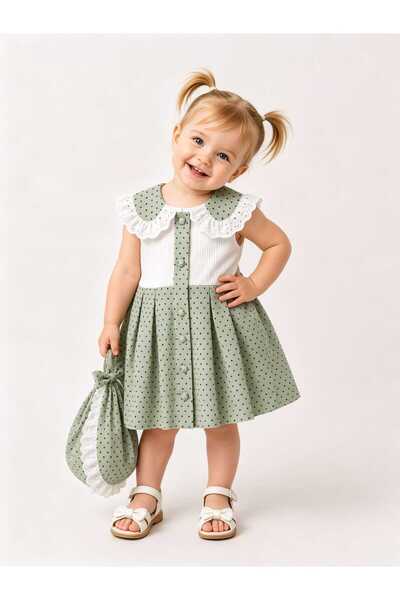 Gocoland Luna Polka Dot Dress & Headband Set