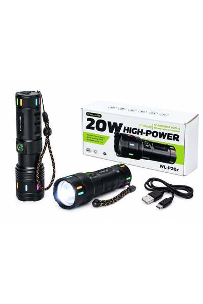 calus CALLUS WL-P20Z 20W Rechargeable Zoom Flashlight & Type-C Charging
