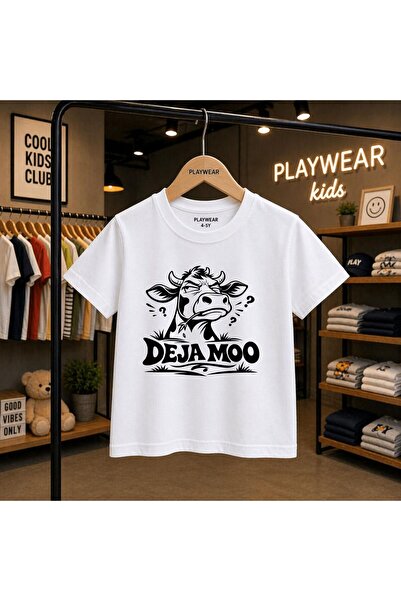 playwear Deja Moo majica sa printom, 100% dječja unisex majica, veličine 5, 6...