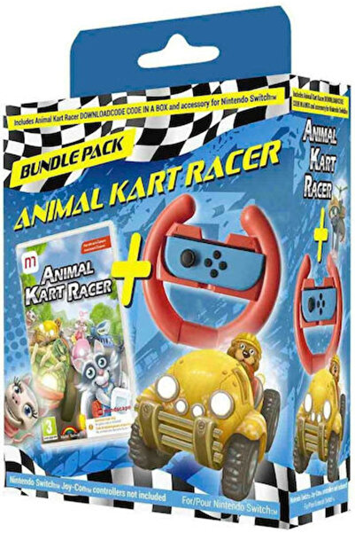 Mindscape Σετ Τιμονιού Animal Kart Racer (Κωδικός στη Συσκευασία) για Switch