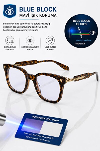 Nilu Moda Blue Block Mavi Işık Korumalı Bilgisayar Gözlüğü | UV400 Korumalı |...