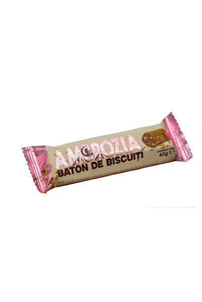 Ambrozia BATON DE BISCUITI, 65G, vegan, fara zahar adaugat