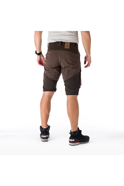 NORTHFINDER Pantaloni scurti cargo hibrid pentru barbati Travis, Maro