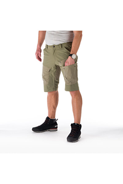 NORTHFINDER Pantaloni scurti cargo hibrid pentru barbati Travis, Verde
