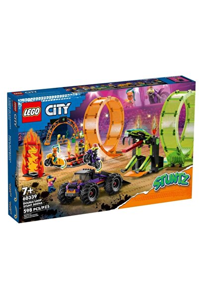 LegoPazar Lego City Arenă de cascadorii cu două bucle 60339