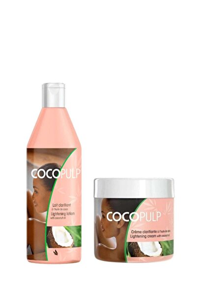 COCO PULP 2 Piece Set Skin Lightening Cream 300ml and Lotion 500ml With Cocon...