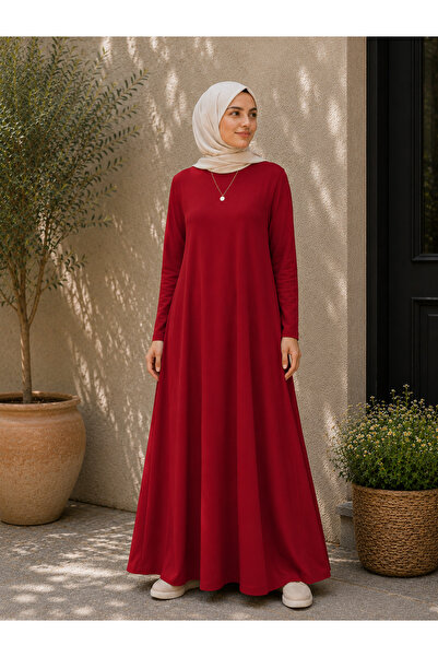 WE&ME Women's Zero-Sleeve Long Dress – Lycra Stretch Fabric, Comfortable Fit,...