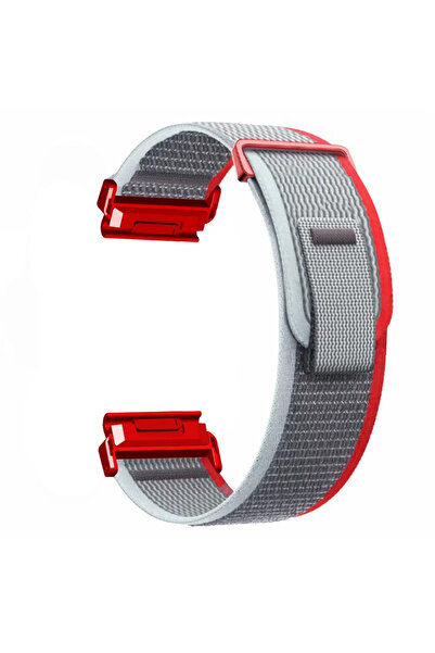 Choice QuickFit 22mm Grey Red QuickFit 22mm 26mm Nylon Sport Strap for Fenix ...