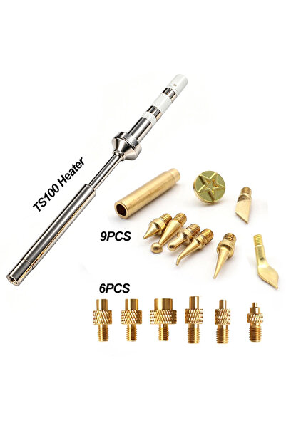 Choice5 TS100 15PCS TS100 TS101 PIne64 PInecil V1 V2 Soldering Iron Tip Inser...