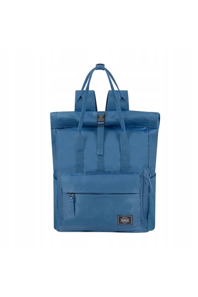 American Tourister Rucsac Urban Groove UG25 roll-top 15.6" albastru piatră