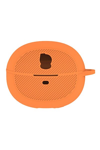 choice2 orange Solid Color Silicone Earphone Protective Case For Baseus Inspi...