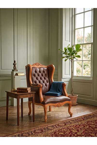 Gazzini Furniture Realm Klasik Ahşap Berjer