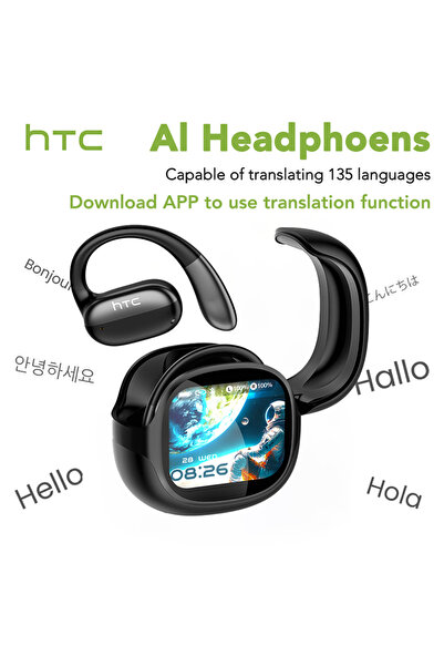 Choice4 سماعة بلوتوث HTC Black-AI بصوت محيطي عالي الدقة، مريحة وخفيفة الوزن ب...