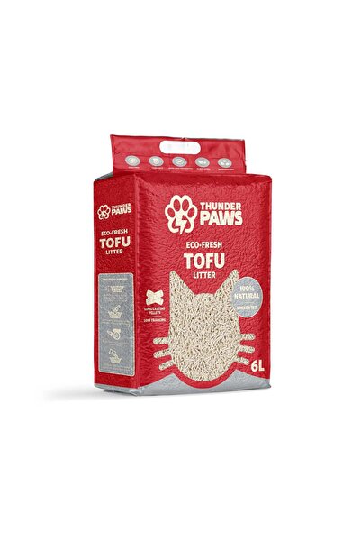 Thunderpaws Thunder Paws Eco-Fresh Strip Tofu Unscented Clumping Cat Litter -...