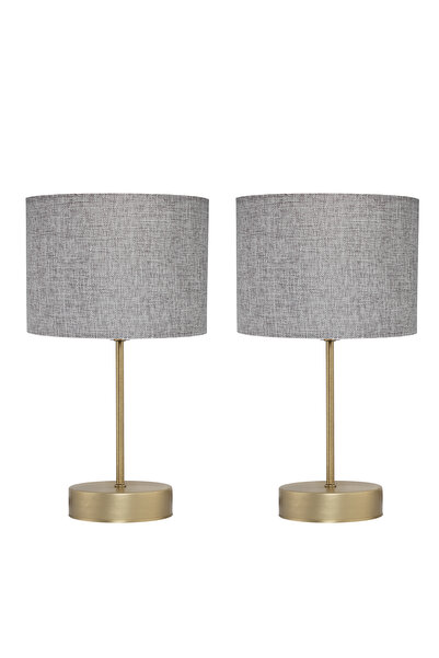 AA HomeLight Antique White Double 2-Piece Lampshade Bedroom Living Room Moder...