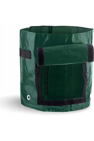 NO BRAND Ghiveci de flori din plastic, verde, Ram, 28 cm X 28 X 35 cm