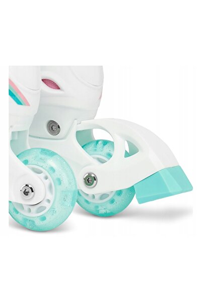 NO BRAND Patine cu rotile pentru patinaj artistic 2 în 1 Raven Zoya Mint 27-3...