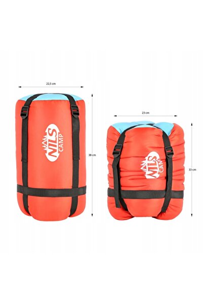 NO BRAND Sac de dormit cald pentru cort turistic NILS 220cm, tip mumie, cu glugă