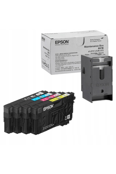 NO BRAND Nou set de 4 cartușe Epson 35 T3586 C13T35864010 + Colector de cerne...