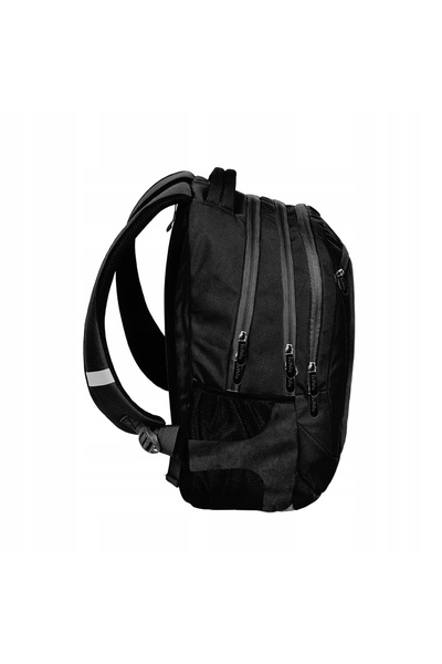 NO BRAND Beuniq Rucsac școlar cu multiple compartimente, negru, 24 L