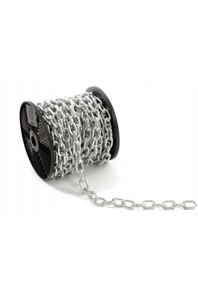 NO BRAND Lanț economic pentru puț, rolă oscilantă de 8.0 mm, 10 Mb, galvanizat
