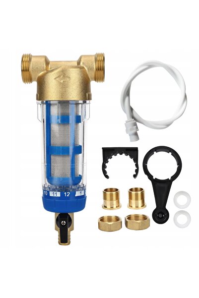 NO BRAND Filtru de apă pentru sedimente cu autocurățare completă G1 + G3/4