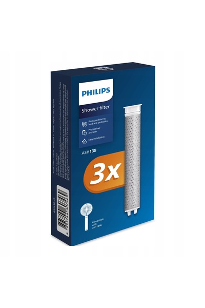 NO BRAND Filtre de înlocuire Philips Ash138/10 pentru cap de duș, 3 bucăți