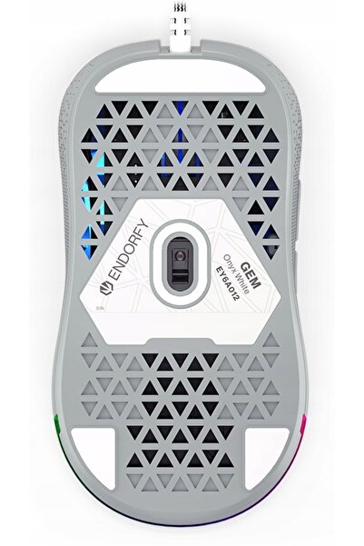 NO BRAND Mouse de gaming Endorfy gem onyx alb ARGB, 67g, 8000dpi