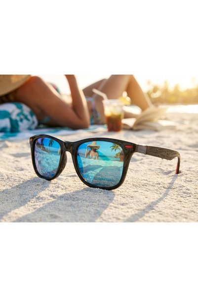 NO BRAND 2x Ochelari de soare polarizați, unisex, protecție UV400, cu toc pen...