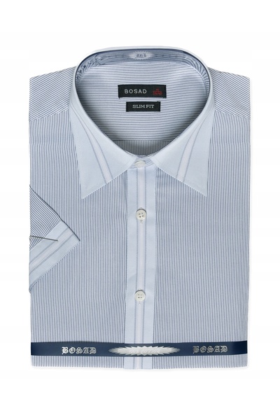 NO BRAND Cămașă elegantă de bărbați, formală, de afaceri, din bumbac, cu mâne...