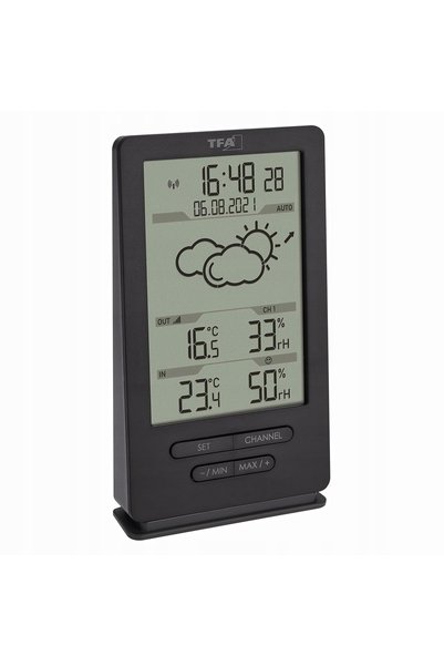NO BRAND Stație meteo senzor exterior ceas temperatură umiditate