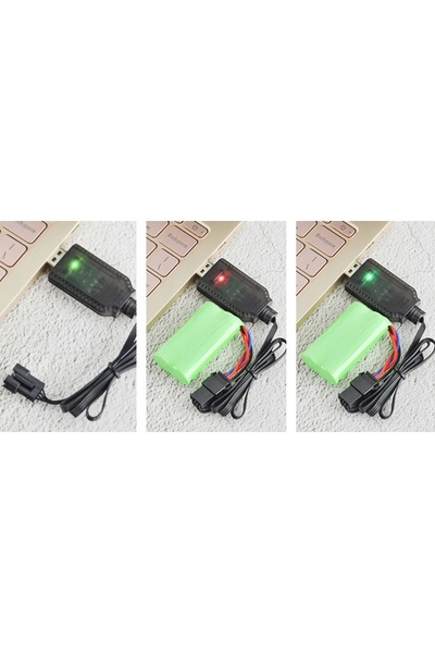 NO BRAND Conector Sm-4P Cablu de încărcare USB pentru baterie Lipo RC 2S 7.4V