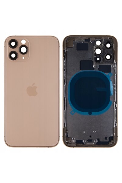 NO BRAND Carcasă Corpus Frame pentru iPhone 11 Pro auriu
