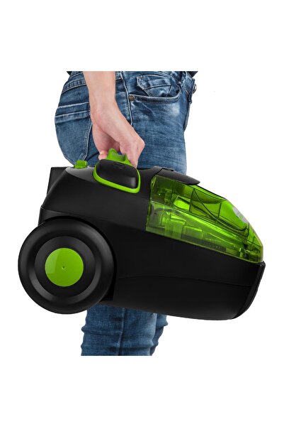 NO BRAND Aspirator puternic de 890W, fără sac, cu filtru Hepa, pentru persoan...
