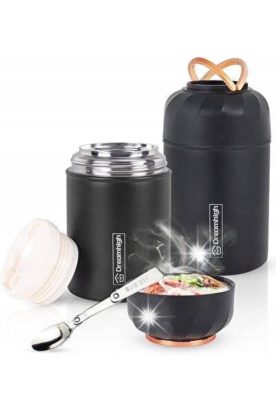 NO BRAND Termos pentru alimente cu bol și lingură 550 ml Dreamhigh