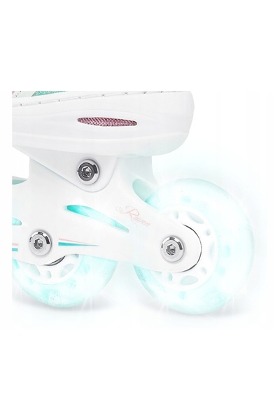 NO BRAND Patine cu rotile Patinaj artistic 2 în 1 Raven Zoya Mint 30-33 Roți ...